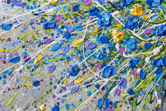 Bouquet of blue flowers