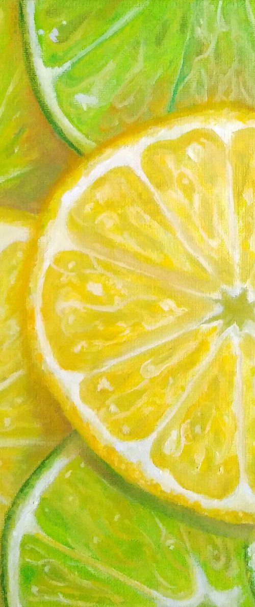 Lemon and lime slices by Yulia Berseneva