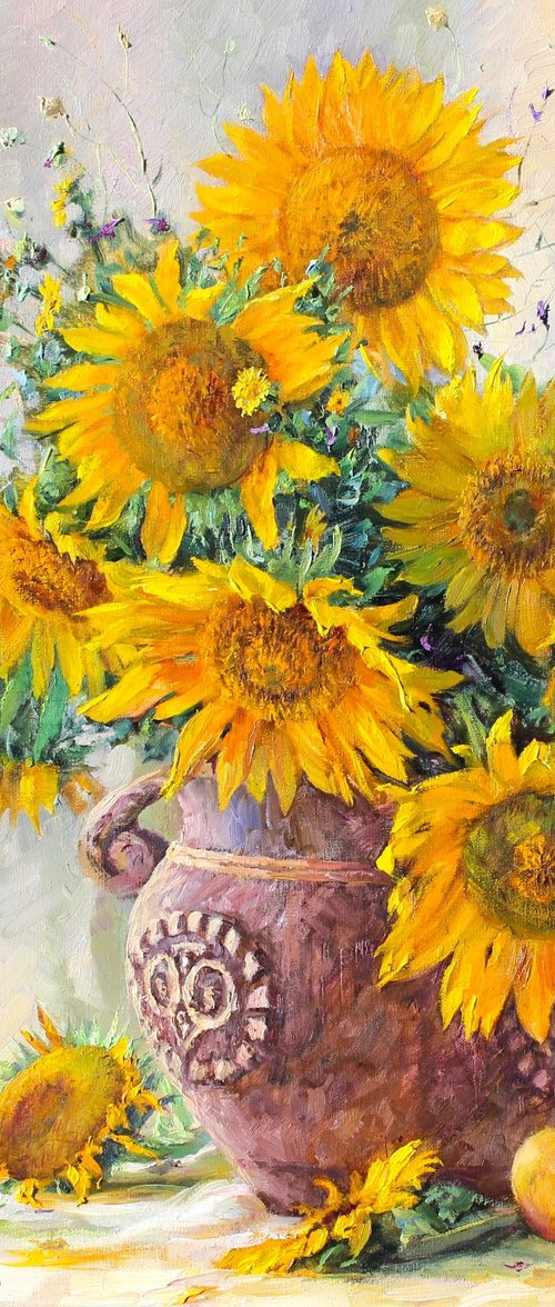 17 Sunflowers by Volodymyr Tarabanov