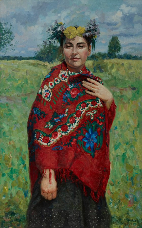 Mother's portrait. Summer