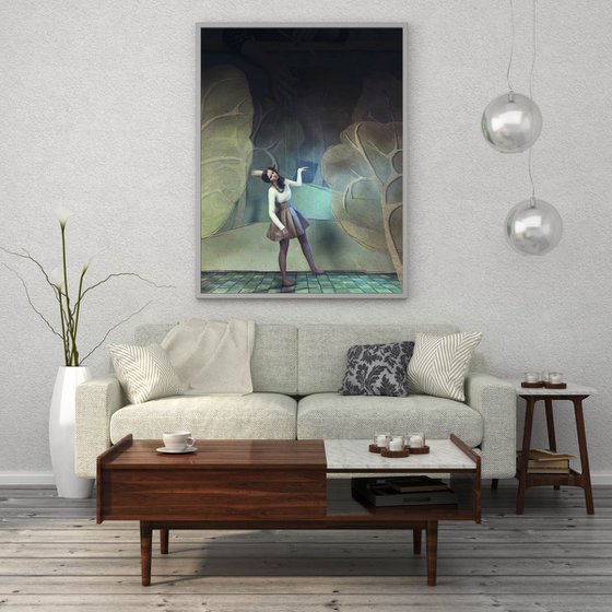 Fine Art Photography Print, Puppet in her own world, Fantasy Giclee Print, Limited Edition of 5