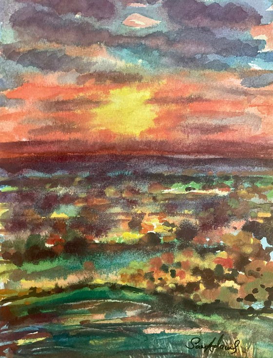 Blackmore Vale Sunset, Dorset