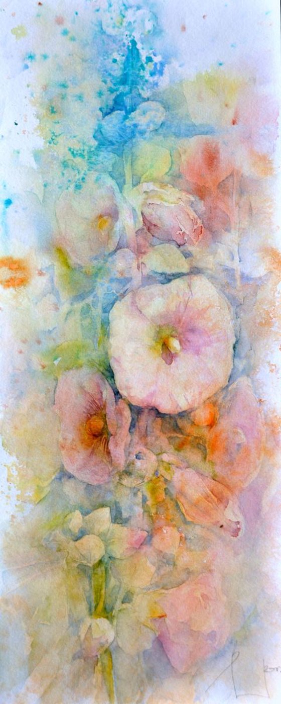 MELLOW  LIGHT original watercolor 20X50