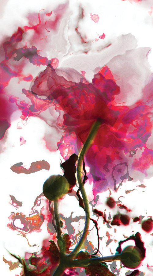 Flores al viento 2/XL large original artwork by Javier Diaz