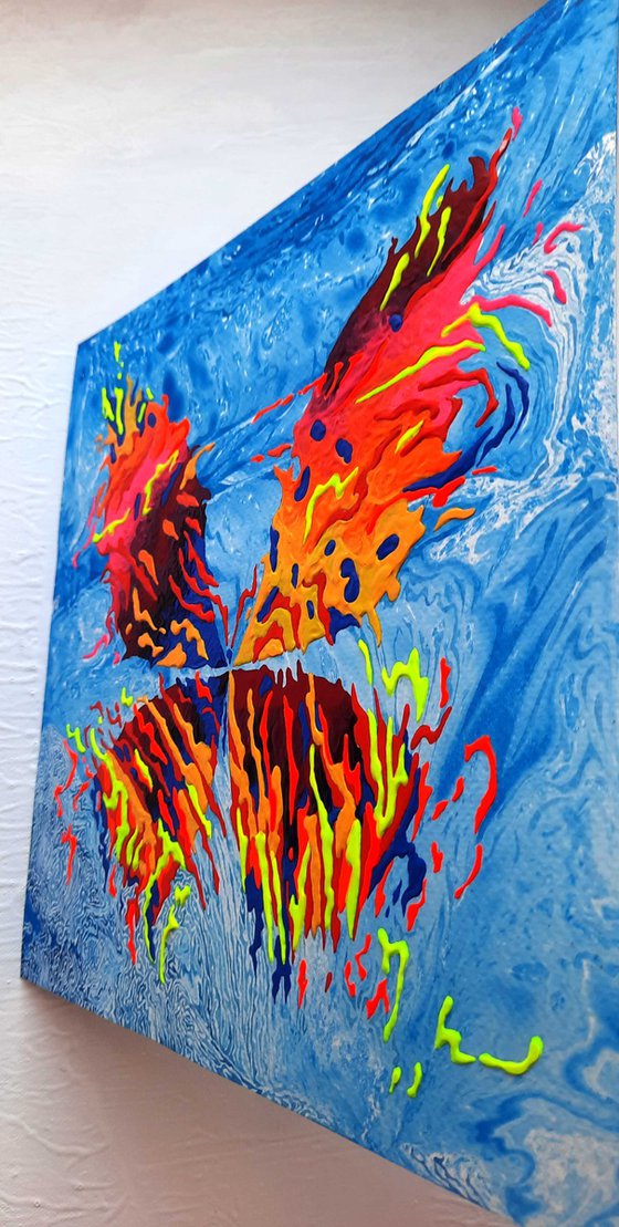 Set of 3 «Blue Space»