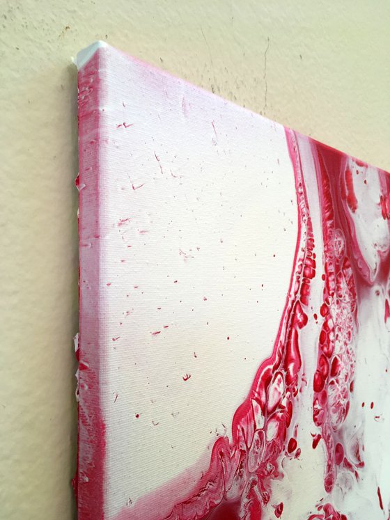 "Blood Lust" - FREE USA SHIPPING - Original Abstract PMS Acrylic Painting - 16 x 20 inches