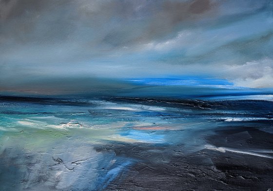 Abstract blue seascape