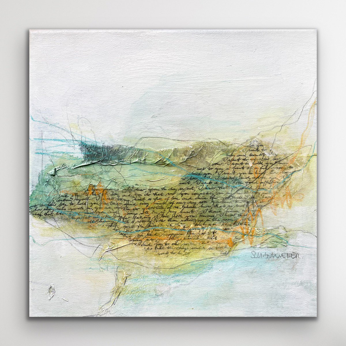  Love Letter No. 3 By Kirsten Schankweiler, 12 X 12, Artwork For Sale On Artfinder