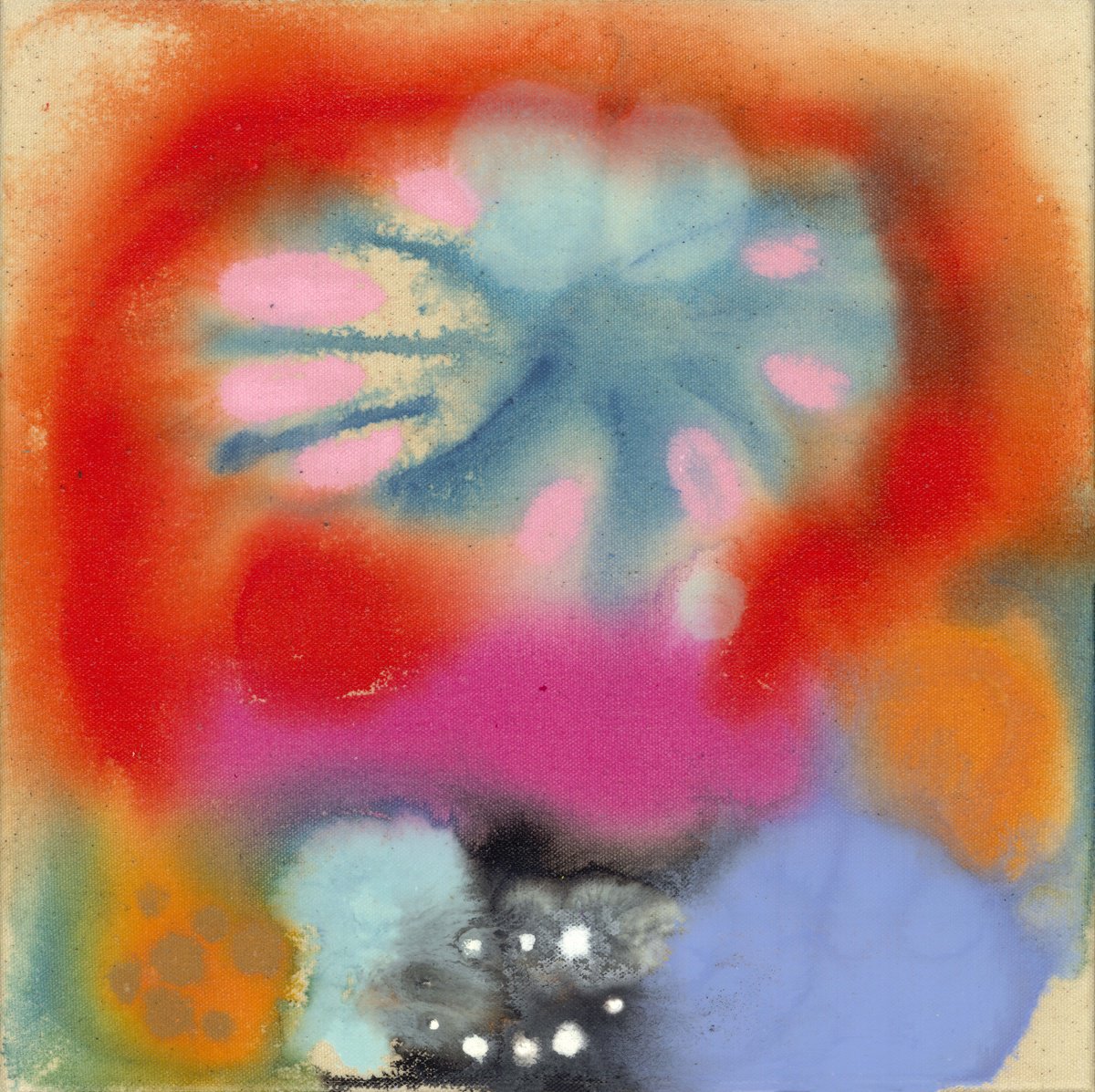 Abstract Acrylic Painting By Claire Desjardins, 12 X 12, The Smell Of Summer, Original Artwork