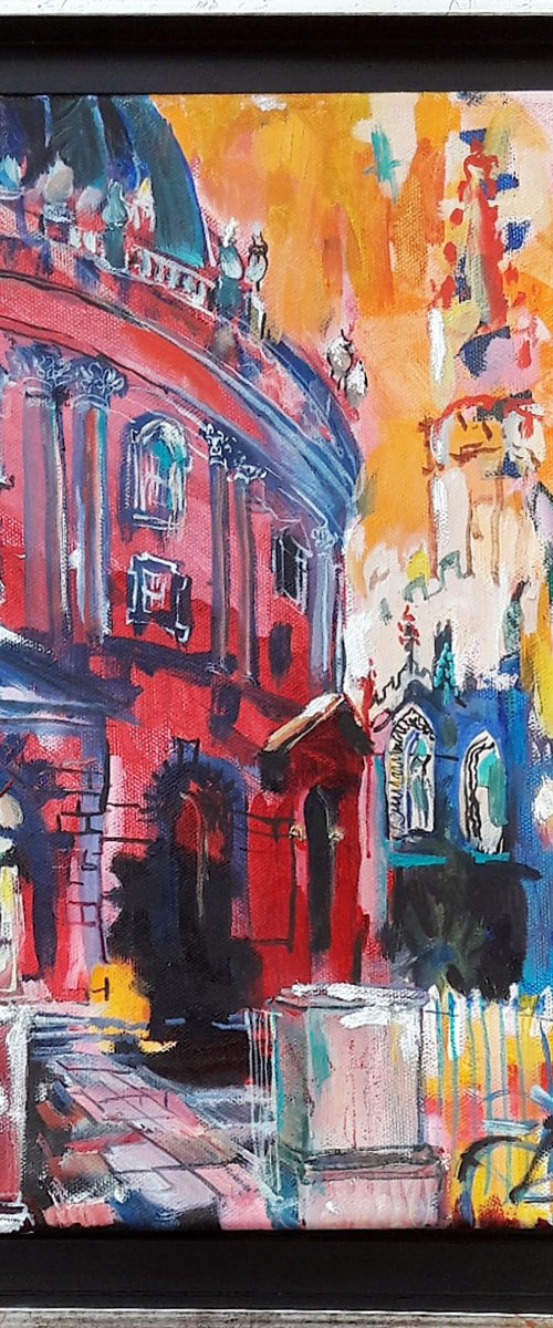 Fire Watching - at the Radcliffe Camera by Chris Walker