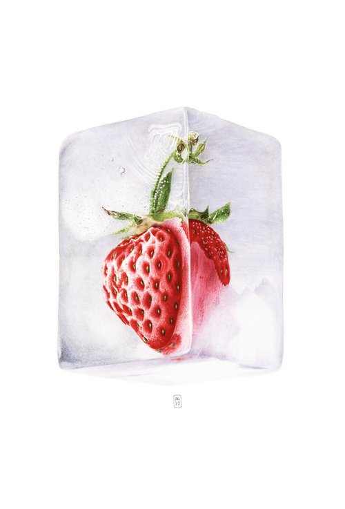 Strawberry Ice by Yuliia Moiseieva