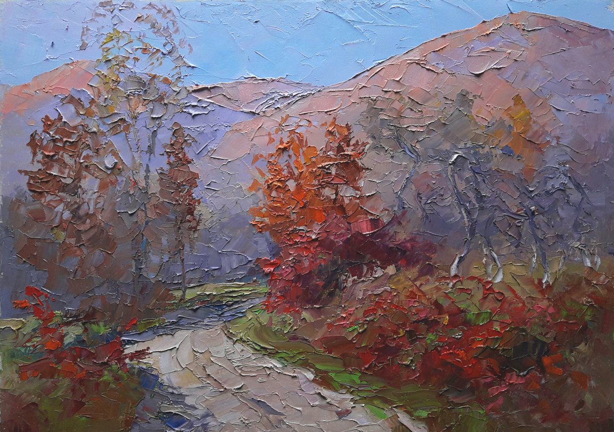 Oil painting Autumn is coming by Boris Serdyuk