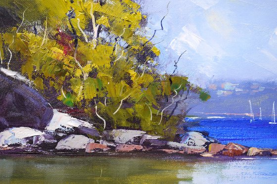 Summer day Beach Scene