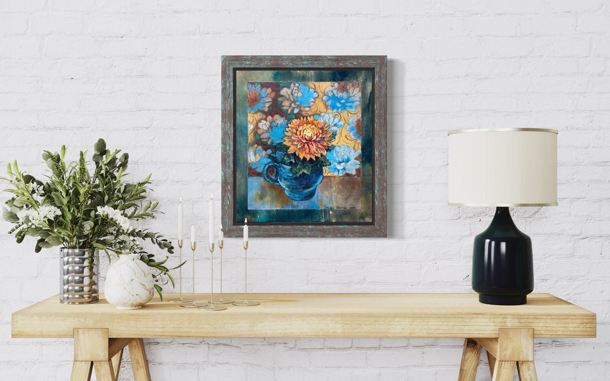 Chrysanthemum By Nadezda Stupina, 13 X 15, Artwork For Sale On Artfinder