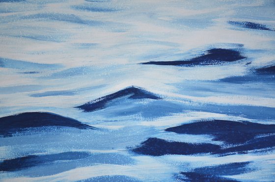 Blue abstract waves 2