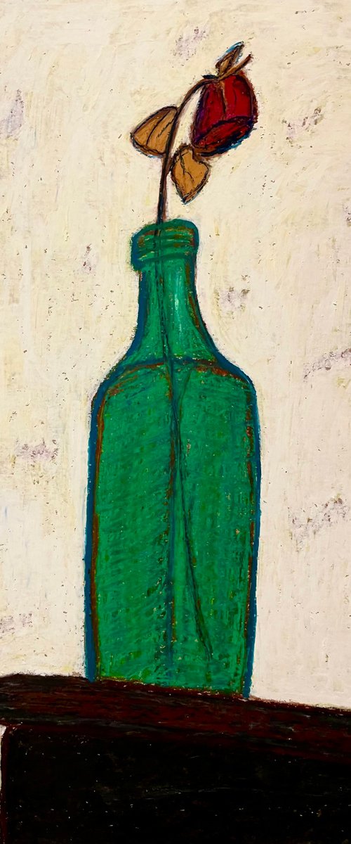 Flower in the bottle by Ann Zhuleva