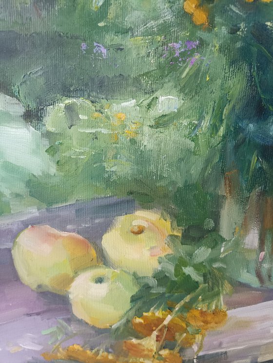 In the garden