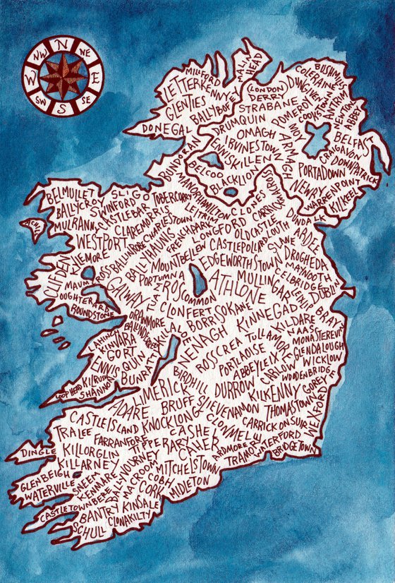 Ireland Word Map (MINI)