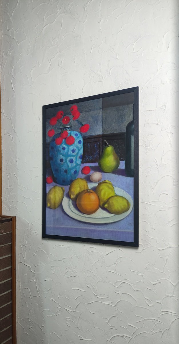 Impressionistic Pastel Drawing , Italic Still Life 2 By Andrea Vandoni, 21 X 29, Artwork For Sale On Artfinder