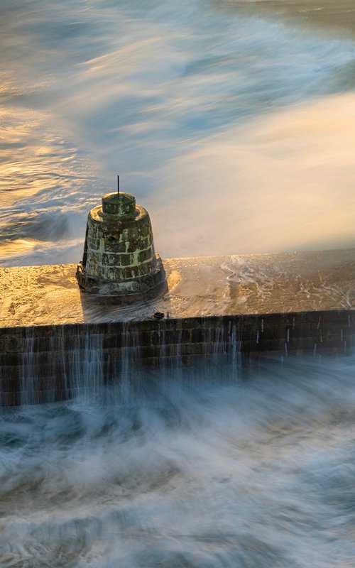 Portreath Fire Ball Photography Print by Kieran Brimson