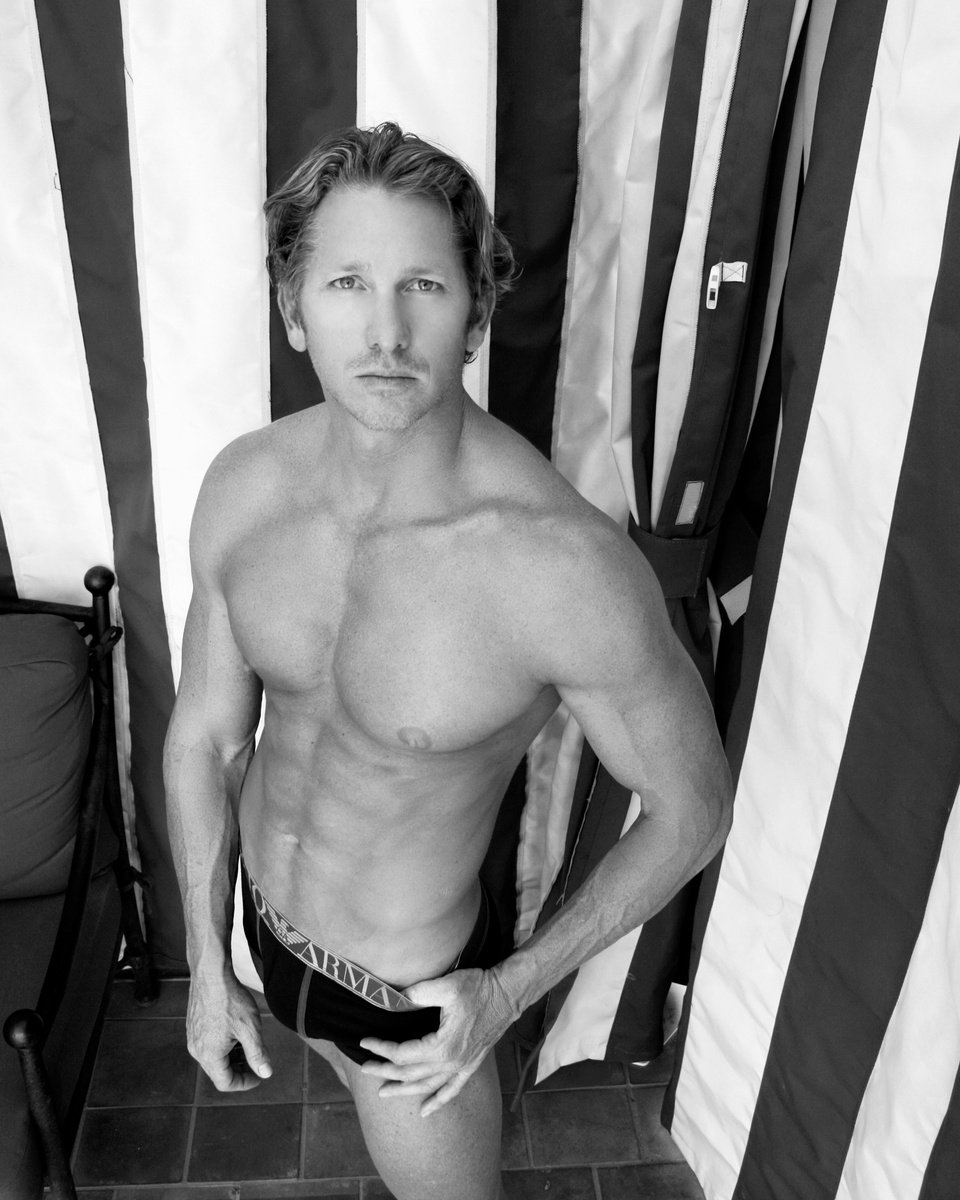 Expressive Portrait Photograph By William Dey, 18 X 22", Night Swimmer Palm Springs Ca, Original Artwork