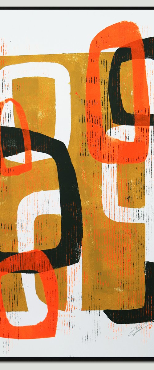 Round & Round #8 -  Art on paper - A2 - 42cmx59,4cm - Ronald Hunter - 10A by Ronald Hunter