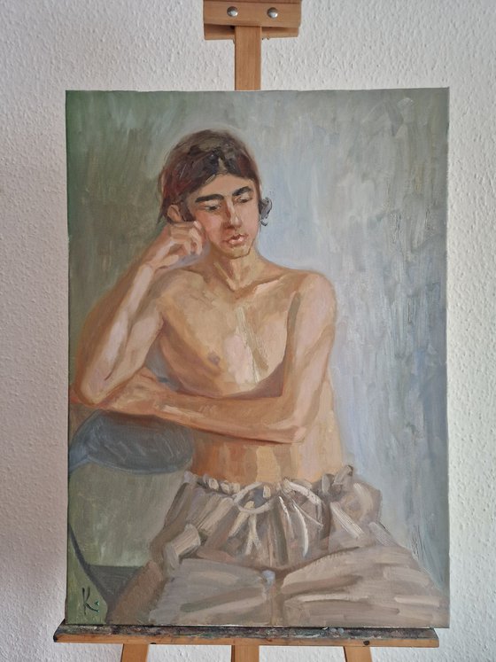 Portrait oil painting "Gregory"