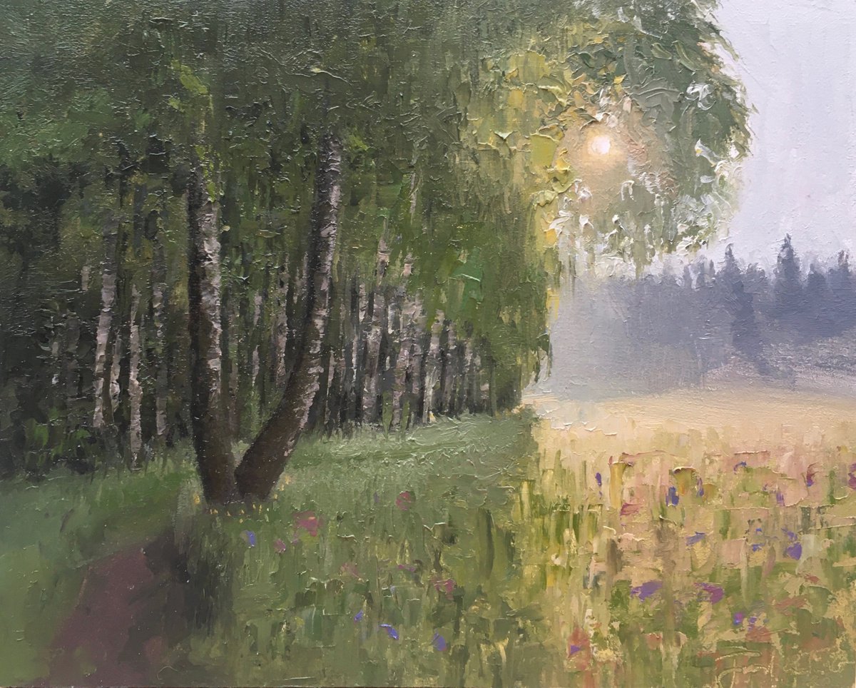 July morning in the meadow by Thom G Jordan