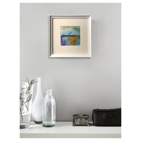 Composition 1 - Framed, abstract painting