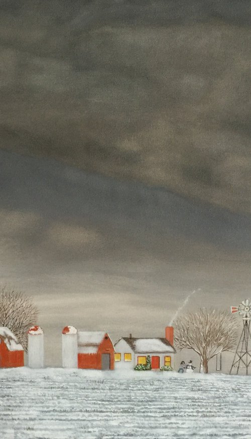 FARM #4 WINTER by Leslie Dannenberg