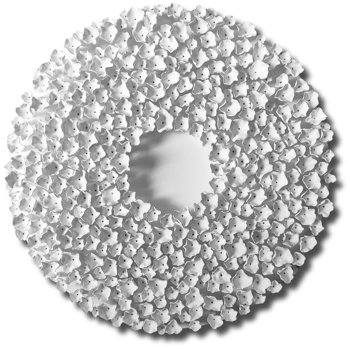 Organic Abstract Sculpture By Natasha Kanevski, 20 X 20", Connection #9, Original Artwork