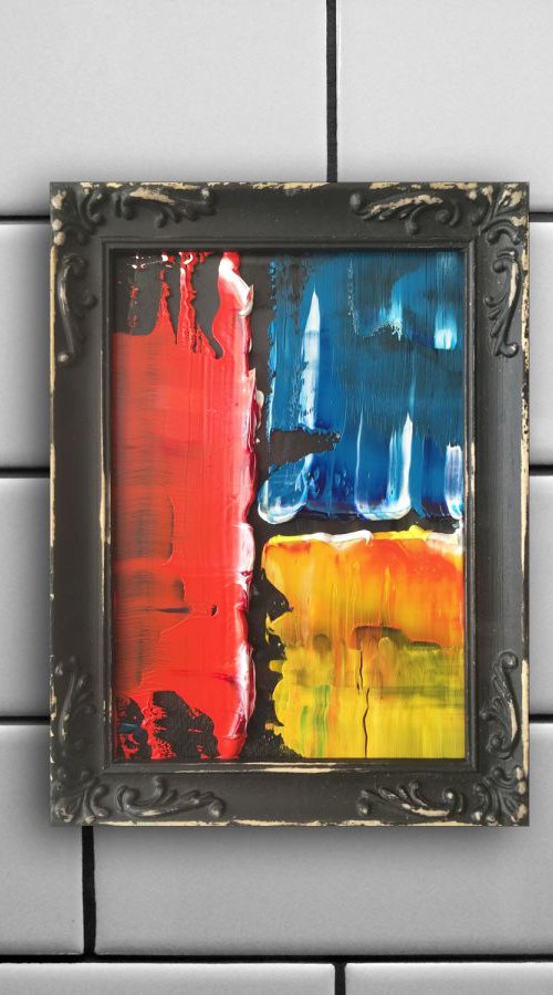 "Coloring The Darkness" - FREE WORLDWIDE SHIPPING - PMS Micro Painting by Preston M. Smith (PMS)