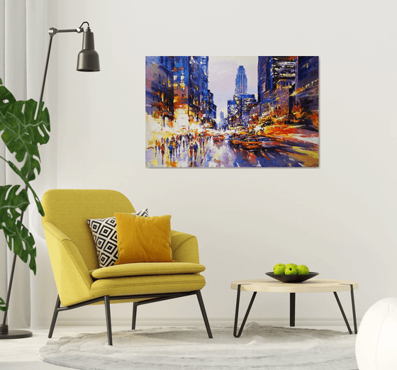 Evening  lights (New York)