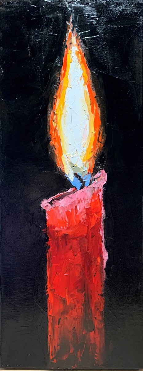 Red candle. by Vita Schagen