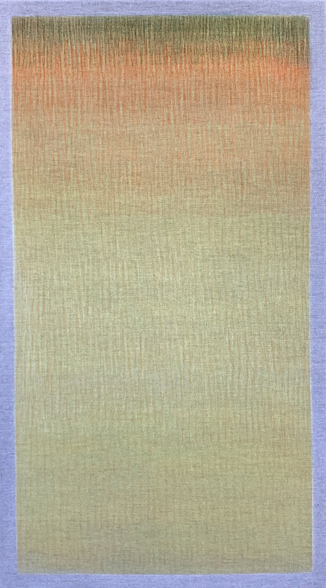 Abstract Acrylic Painting By Malgorzata Krakowiak, 18 X 31", Sublimat N*141, Original Artwork