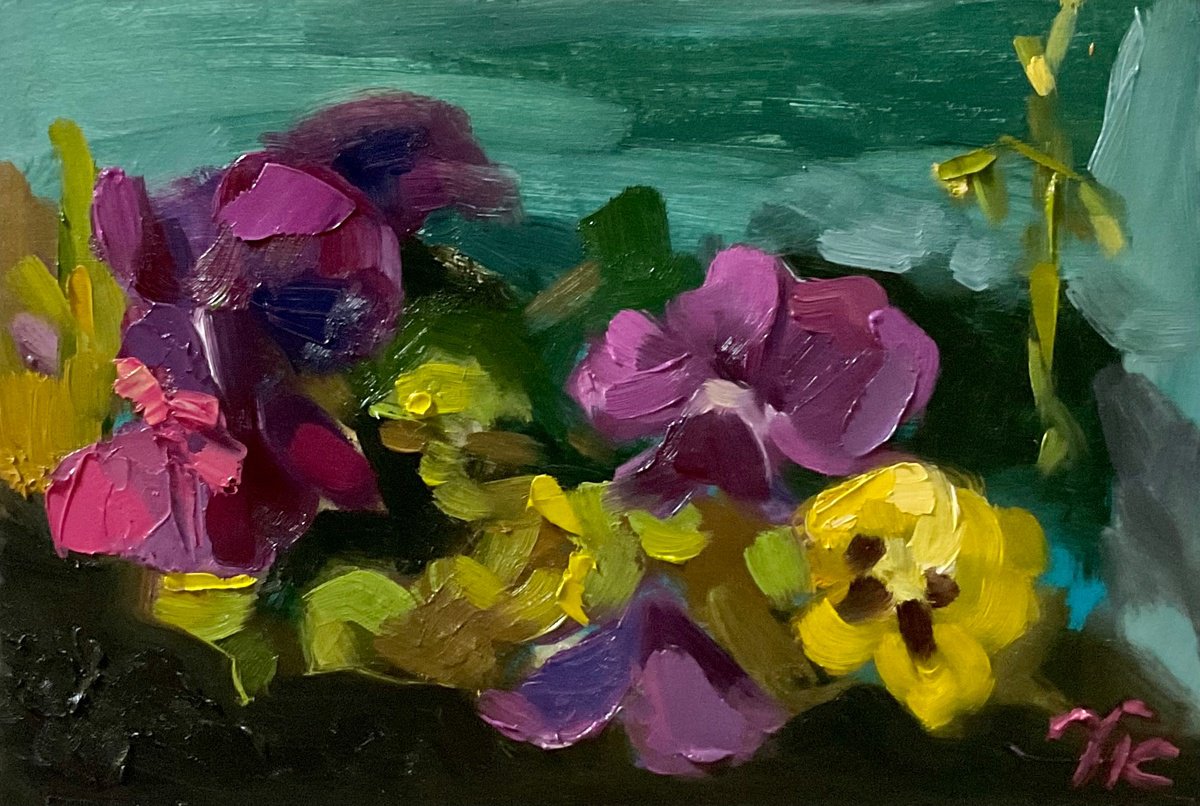 Violets By Vera Klimova, 11 X 8, Artwork For Sale On Artfinder