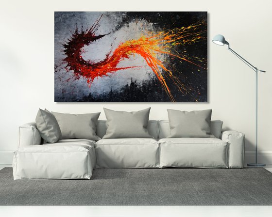 Twisting Fire V - CANVAS ONLY