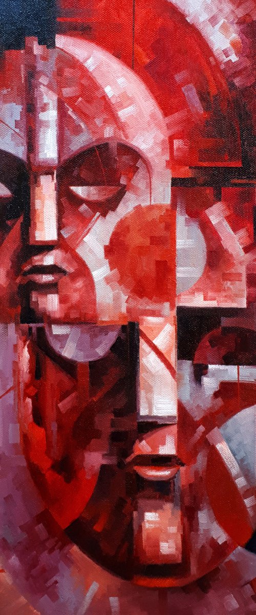 Masks in Red by Serhii Voichenko