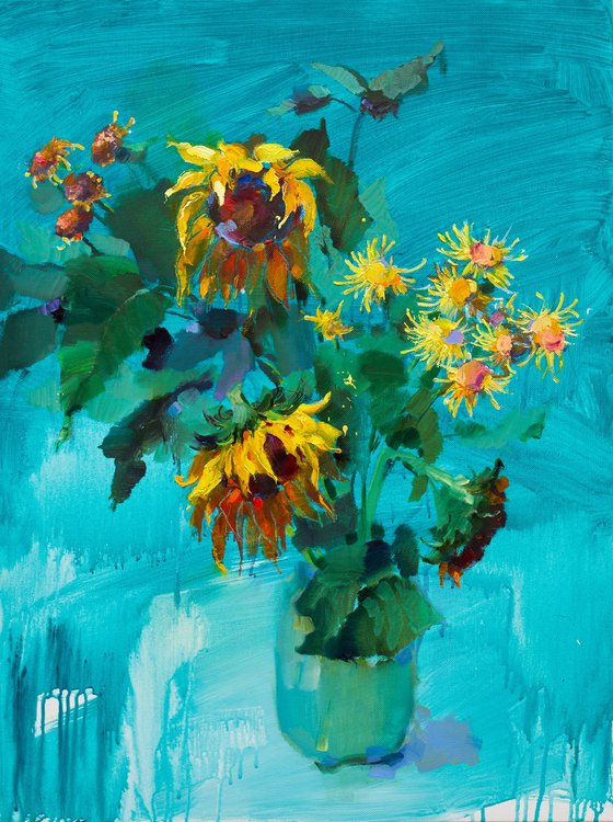 Sunflower.    Sunny day