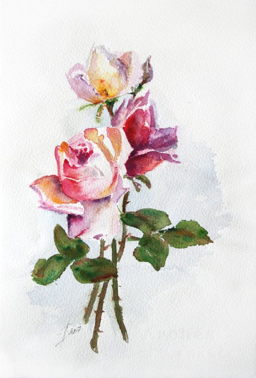 Roses by Salana Art Gallery