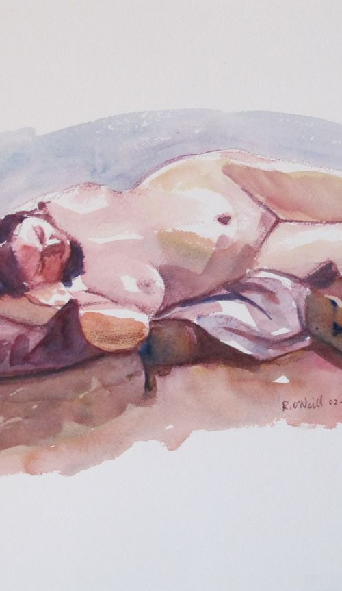 Reclining female nude by Rory O’Neill