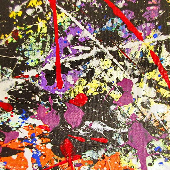 CONVERGENCE 3, POLLOCK MODE, L, framed