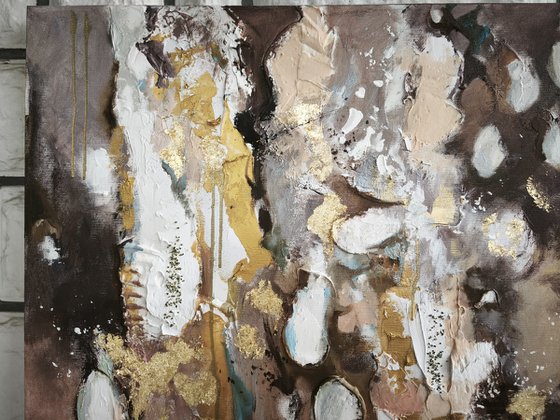 Abstract textured painting