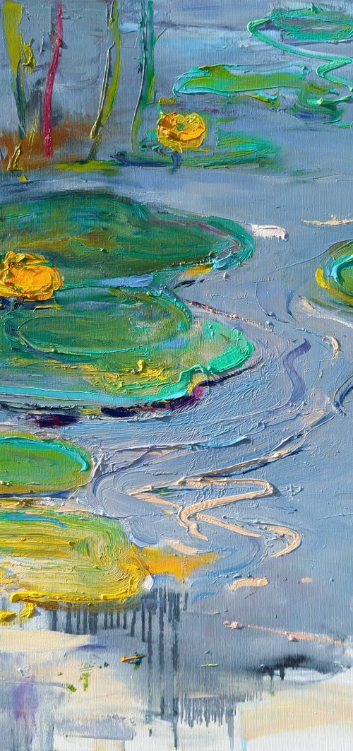Water lilies by Helen Shukina