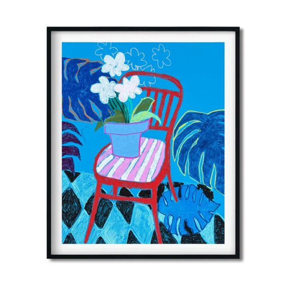 Red Chair Still Life