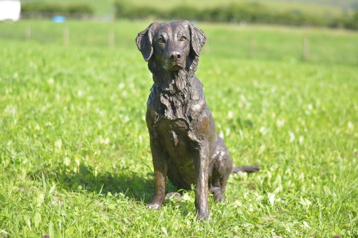 Golden Retriever Bronze Resin by Tanya Russell