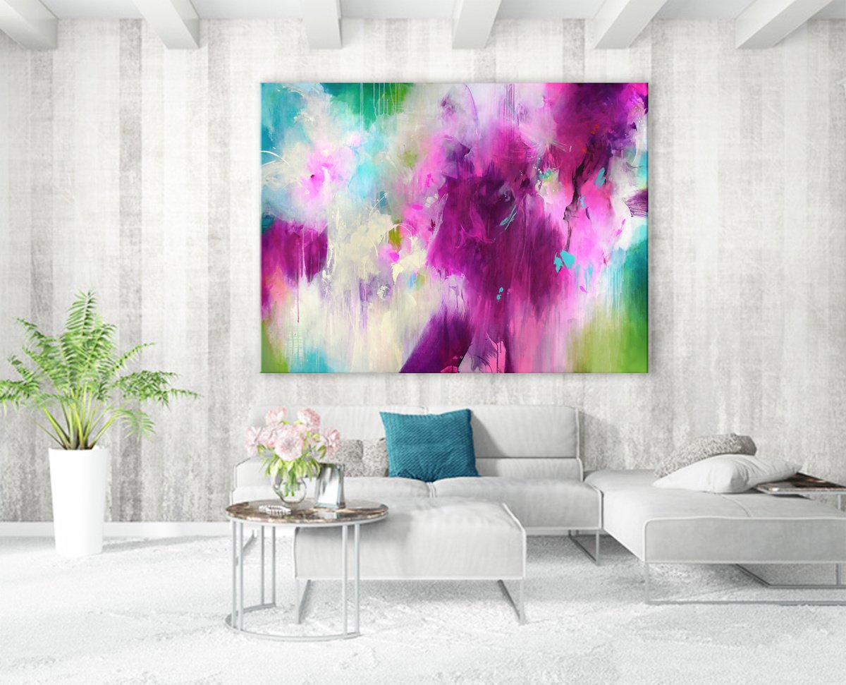  Splendor Garden By Kirsten Handelmann, 63 X 47, Artwork For Sale On Artfinder