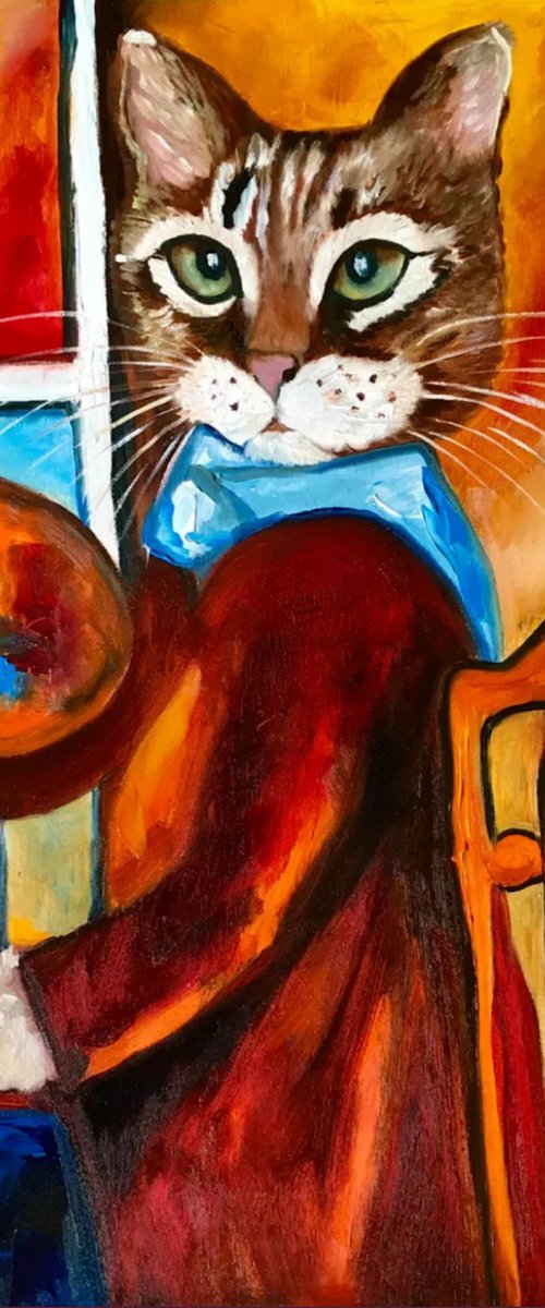 Troy The Cat #3 by Olga Koval