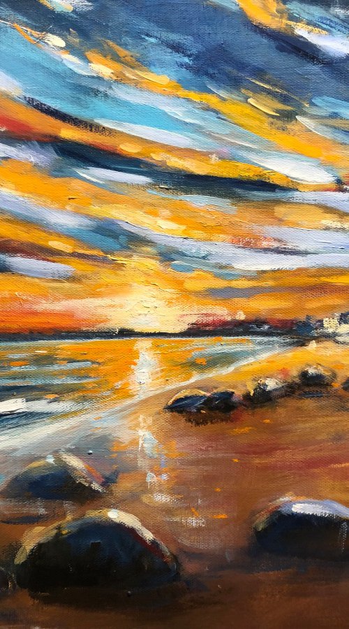 Sunset at Sandgate by Ewen Macaulay