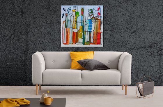 Still Life with Bottles II